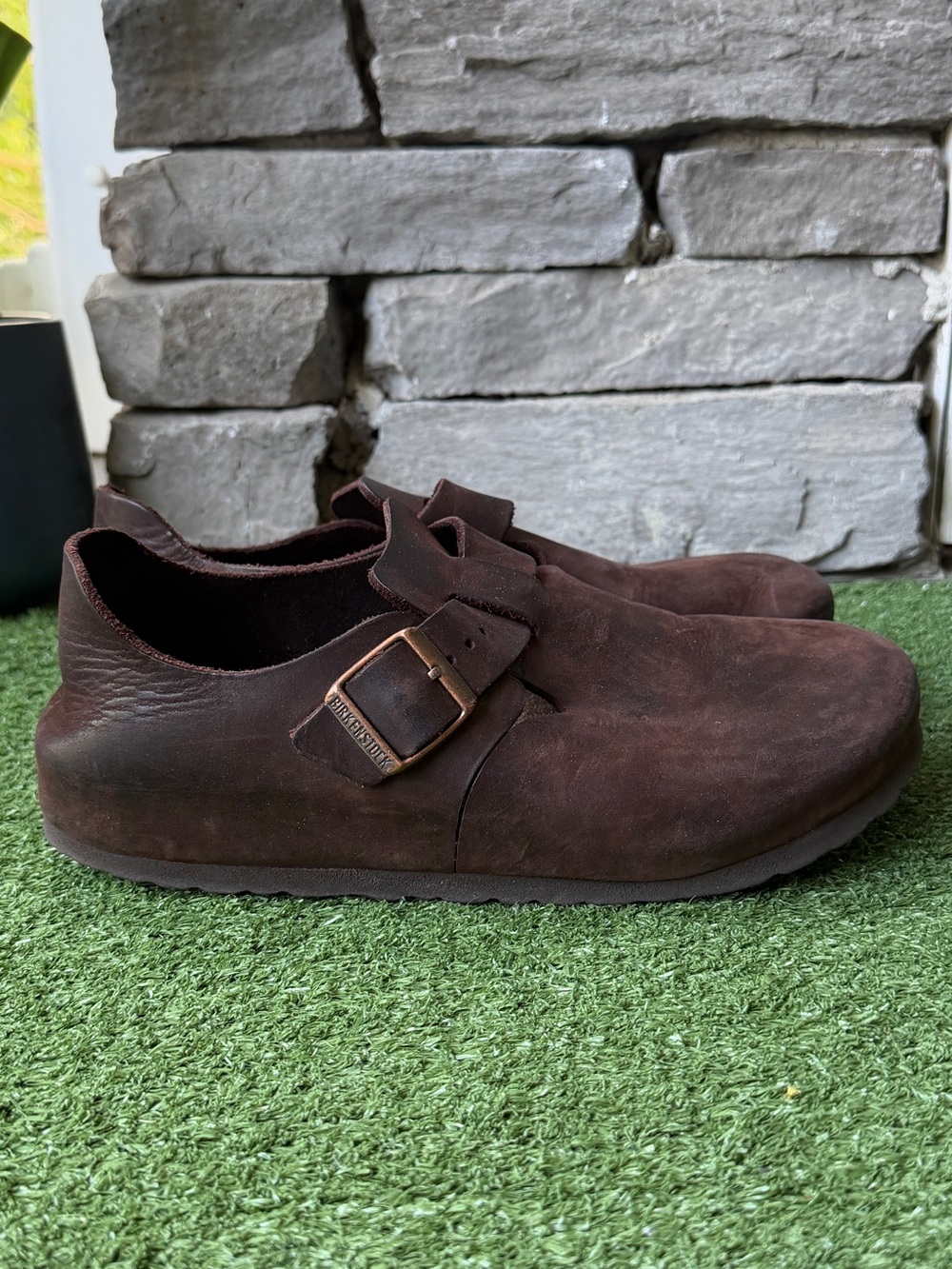 Birkenstock London Habana Oiled Leather Women’s Clogs - Picture 4 of 10